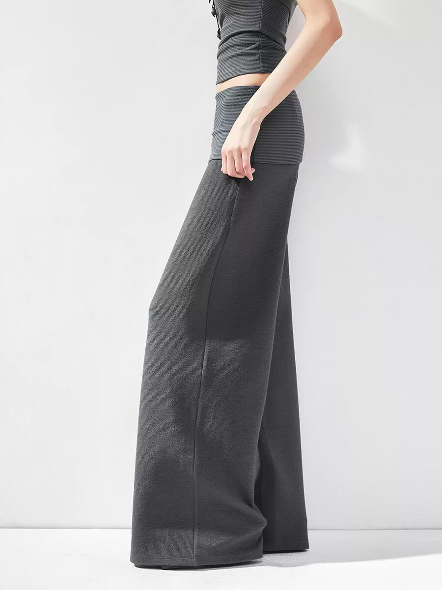 Modern Slate Gray Balloon Pants - Image 3