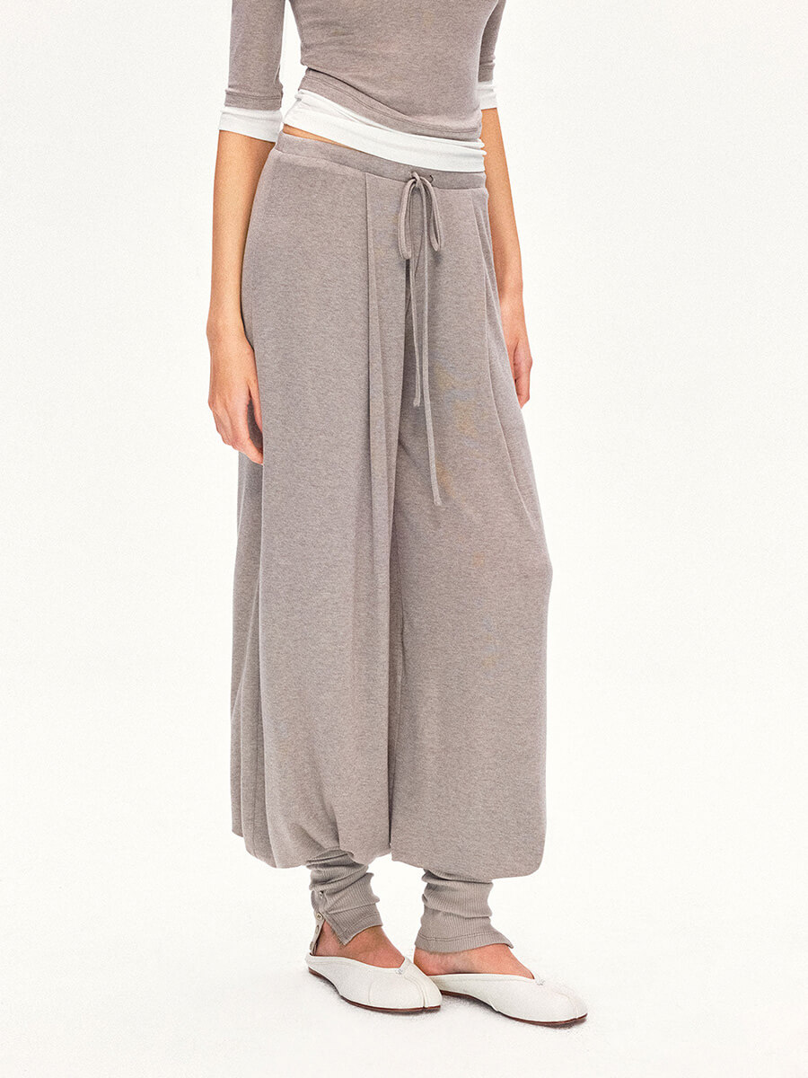 Wool-Lyocell Convertible Yoga Pants - Image 4